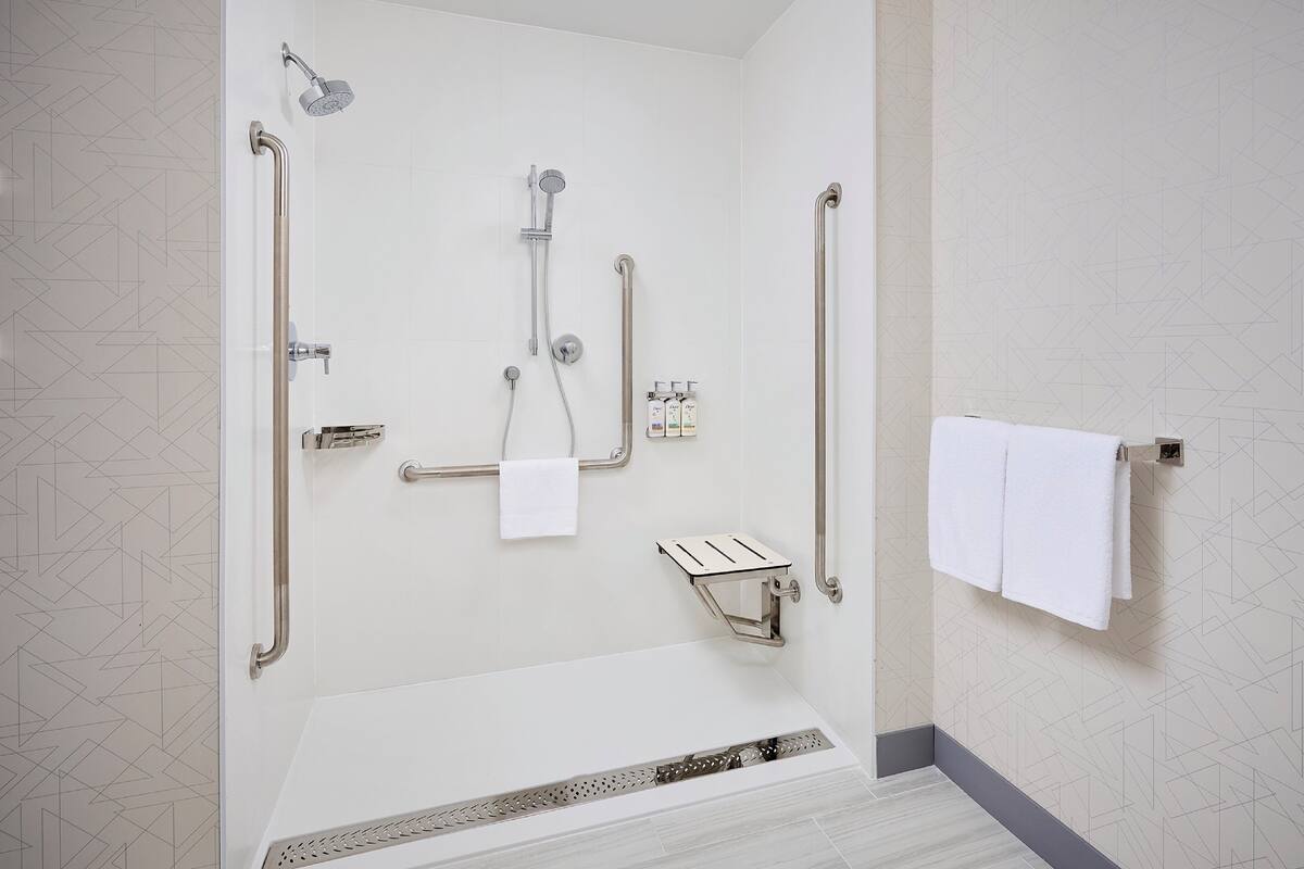 Standard Room, 2 Queen Beds, Accessible (Roll-In Shower) | In-room safe, iron/ironing board, WiFi (free), bed sheets