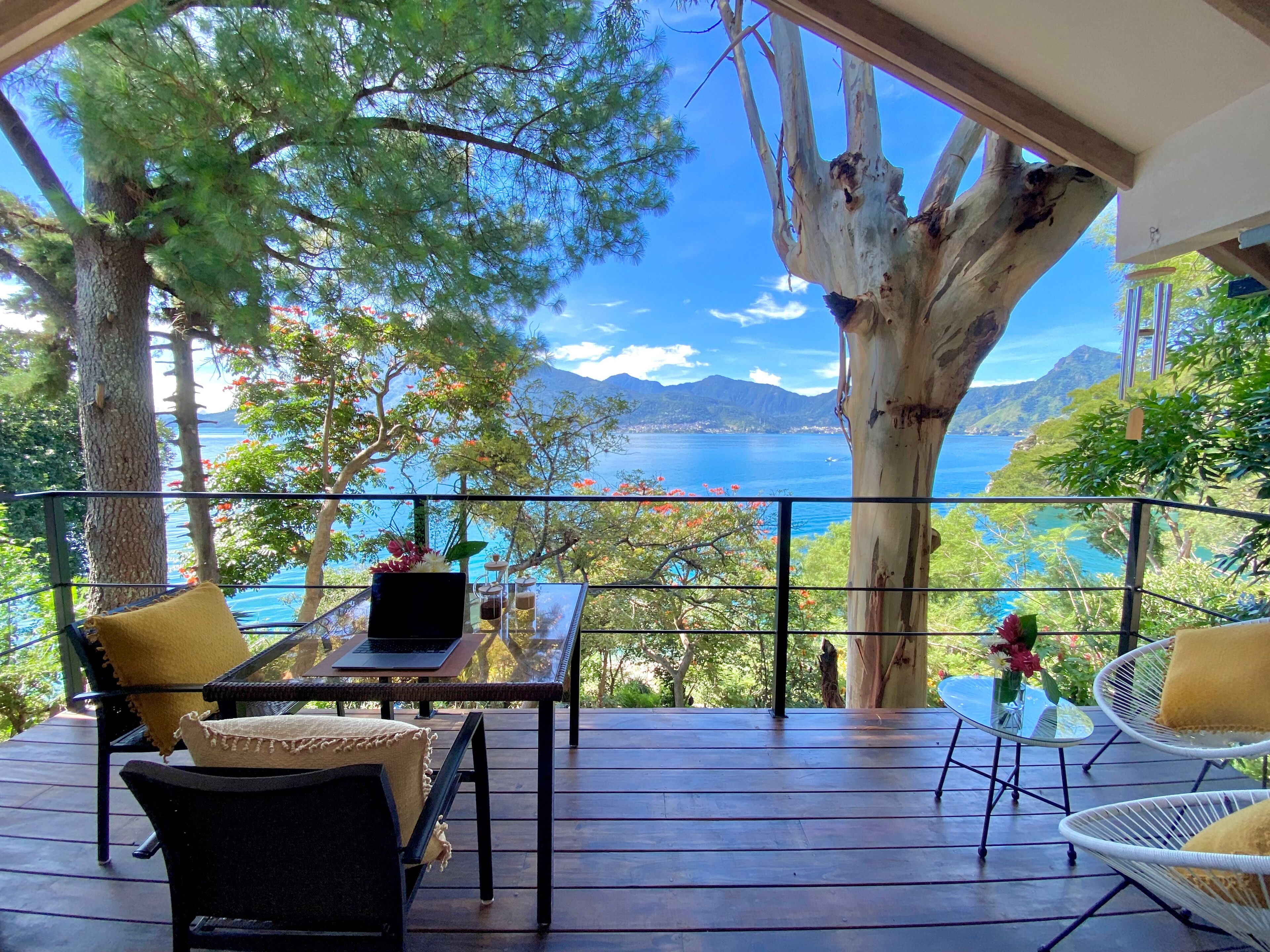 Luxury Cabin, Lake View | Terrace/patio