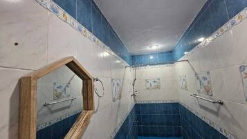 Towels, soap, toilet paper