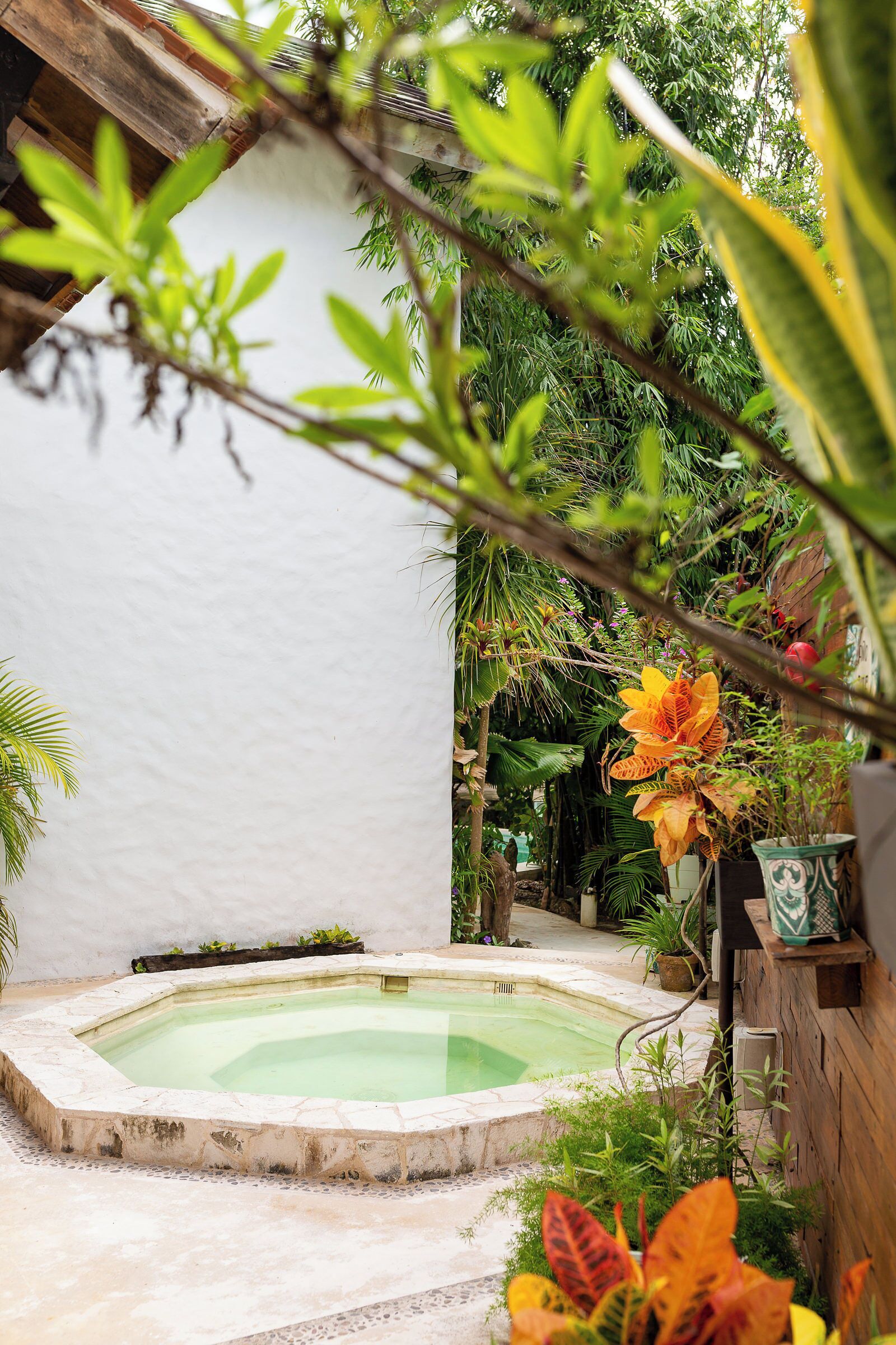 Bañera de hidromasaje privada