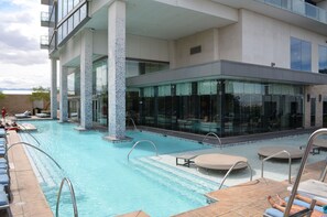 Pool - High Floor Studio Strip View w/Open Balcony at Palms Place (Las Vegas)