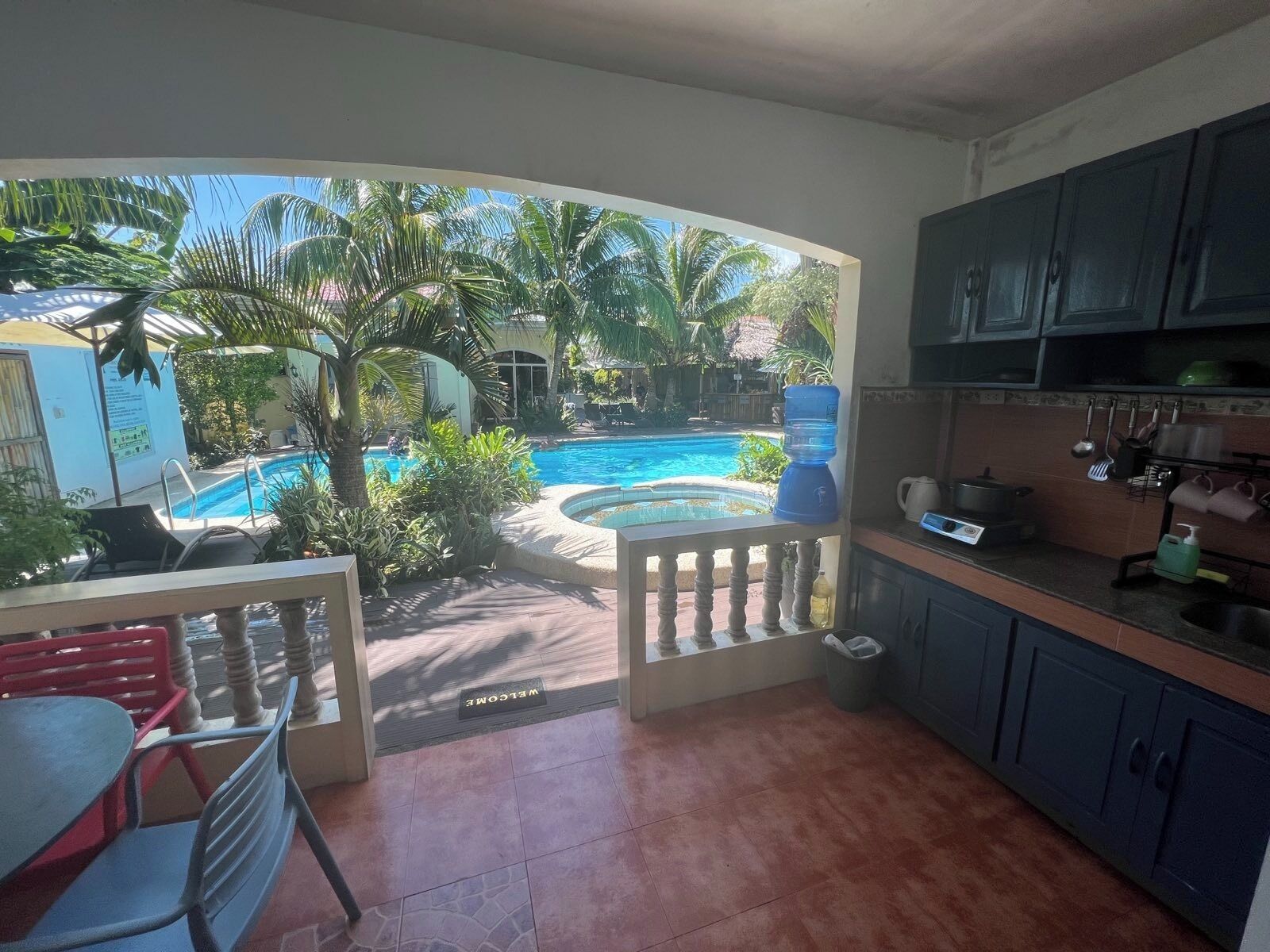 Suíte estúdio luxo | Cozinha privada | Cooktop, talheres/pratos/utensílios de cozinha, freezer