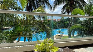 Deluxe Condo, Canal View | Terrace/patio - High-End Waterfront Condo Secrets Waters (Puerto Aventuras)