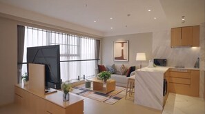 Premier Studio | Living area