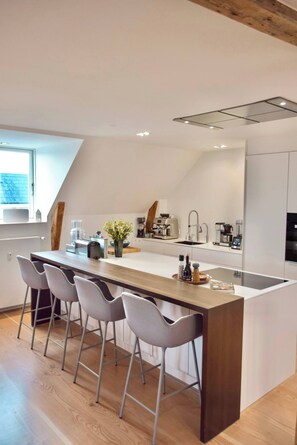 Private kitchen - Central Penthouse With Private Rooftop Terrace (Copenhagen)