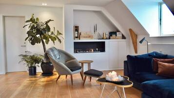 Lejlighed - 3 soveværelser - terrasse - byudsigt | Opholdsområde