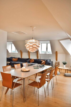 Apartment, 3 Bedrooms, Terrace, City View | Dining - Central Penthouse With Private Rooftop Terrace (Copenhagen)
