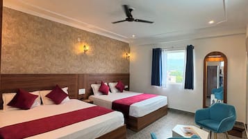 Phòng Suite dành cho gia đình | Bộ trải giường bằng vải cotton Ai Cập, bộ đồ giường cao cấp