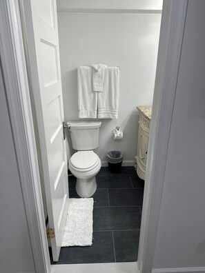 Hair dryer, towels, soap, toilet paper - Charming 1-bedroom, 1 bathroom townhome in awesome Baltimore with WiFi, AC (Baltimore)