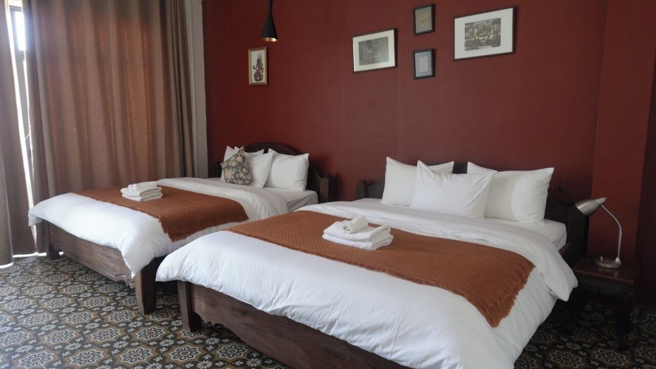 Familierom, 2 soverom, ikke-røyk, byutsikt | Skrivebord, skrivebord for bærbar PC, lydisolert og wi-fi (inkludert)