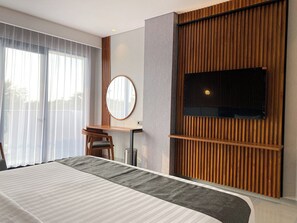 Executive dubbelrum | Skrivbord, gratis wi-fi och sängkläder
