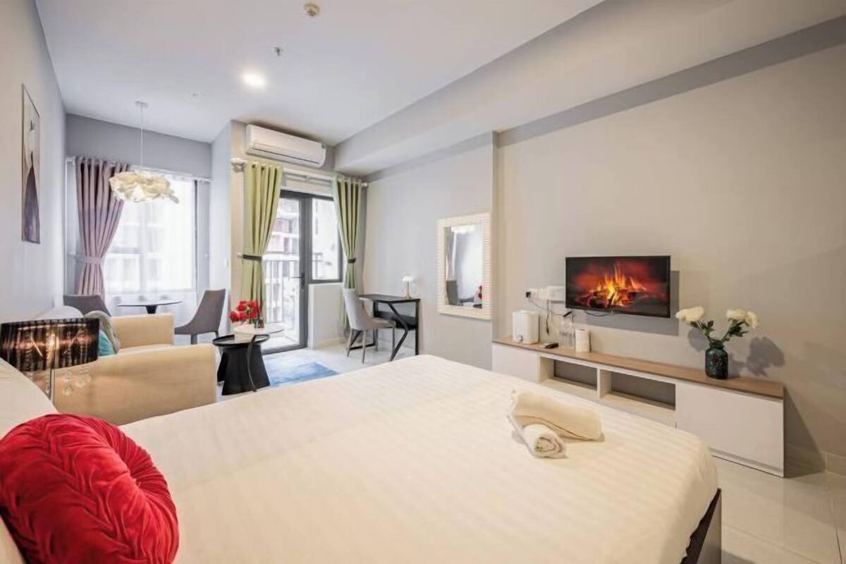 2 habitaciones y colchones con efecto memoria