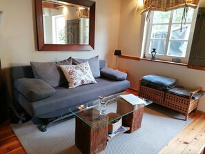 Televisión y chimenea