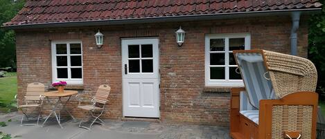 屋外ダイニングエリア