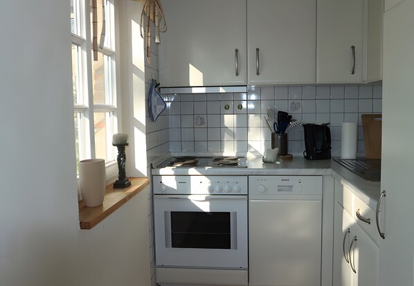 Refrigerador, horno, parrilla de estufa y lavavajillas