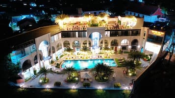 Front of property – evening/night