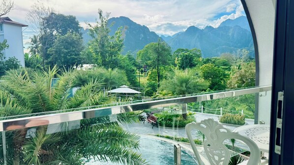 Deluxe Triple Room, Balcony, Mountain View | Balcony