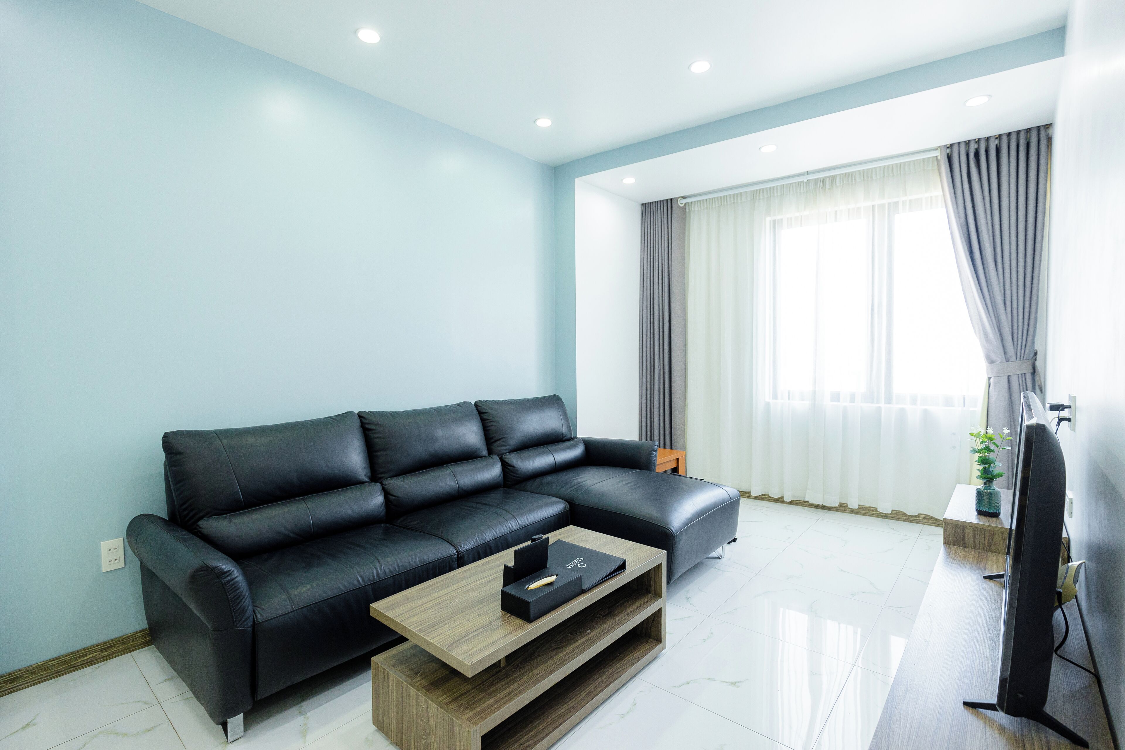 Apartment, City View | Living area | TV