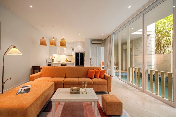 Luxury Villa, 3 Bedrooms, Kitchen | Floor plan - The Salt Villas Da Nang - Private Pool (Da Nang)