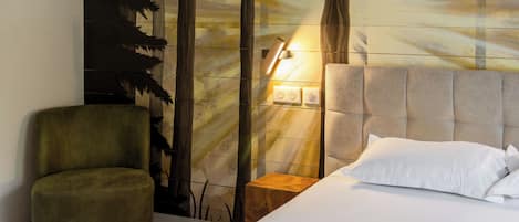 Deluxe Quadruple Room, Mobility Accessible | Minibar, in-room safe, desk, laptop workspace