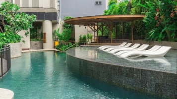 Pool auf dem Dach