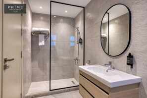 Standard Apartment, 1 Bedroom | Bathroom | Slippers, soap, shampoo, toilet paper - Prime Residence Heliopolis (Cairo)