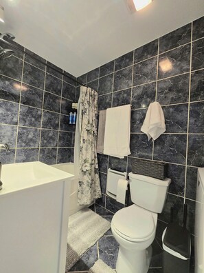 Haartrockner, Handtücher, Toilettenpapier
