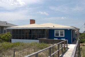 Unclassified image, 2 of 21, button - Beach Haven- Relax on the screened porch and enjoy the breezes. (Topsail Beach)