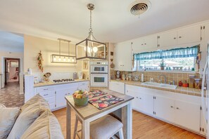 House (2 Bedrooms) | Interior - Fire Pit & Patios: Peaceful Alto Getaway! (Alto)