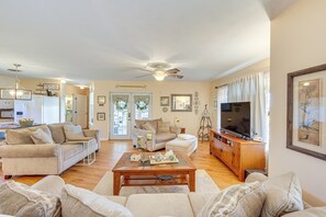 House (2 Bedrooms) | Interior - Fire Pit & Patios: Peaceful Alto Getaway! (Alto)