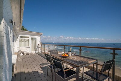 Large Luxury water front property with private direct beach access and panoramic sea scapes from eve