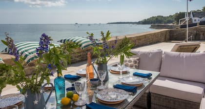 Large Luxury water front property with private direct beach access and panoramic sea scapes from eve