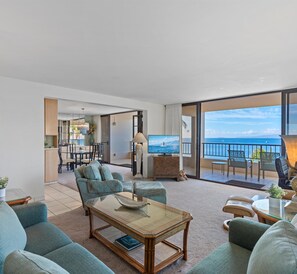 Condo, 2 Bedrooms | Living area | Smart TV - Sugar Beach Resort Ph35 2 Bedroom Condo (Kihei)