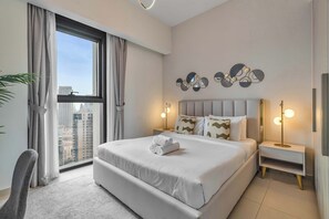 2 bedrooms, iron/ironing board, WiFi - Elegant 2 bedroom Apartment with Burj Khalifa views on Sheikh Mohammed Bin Rashi (Dubai)