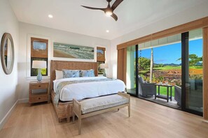 4 bedrooms, iron/ironing board, travel cot, free WiFi - New Designer Home w/ Pool and A/C in Sunny Poipu Stunning Golf Course Views! (Koloa)