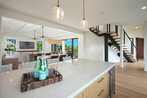 Dining - New Designer Home w/ Pool and A/C in Sunny Poipu Stunning Golf Course Views! (Koloa)