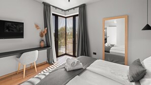 2 soveværelser, strygejern/strygebræt, Wi-Fi, sengetøj