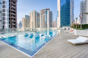 Pool - Upscale 3BR Apartment in Bayz Tower, Business Bay by Deluxe Holiday Homes (Dubai)