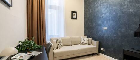 Apartament R506 | 2 ห้องนอน, เตารีด/โต๊ะรีดผ้า, Wi-Fi ฟรี, ผ้าปูที่นอน