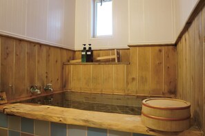 Josyuku 1F, Non Smoking | Bathroom | Separate tub and shower, spring water tub, hair dryer, slippers - Oyado Kikiairaku IG2 (Ito)