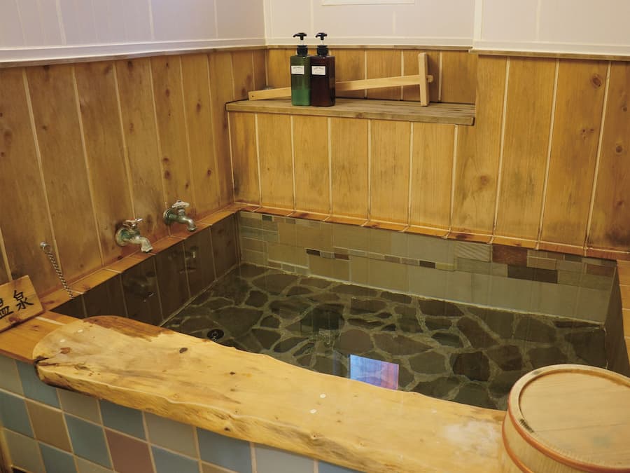 Josyuku 1F, Non Smoking | Bathroom | Separate bathtub and shower, spring water bathtub, hair dryer, slippers