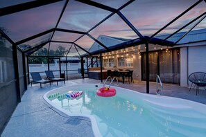 A heated pool