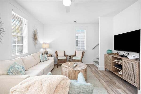 Bright and airy living room