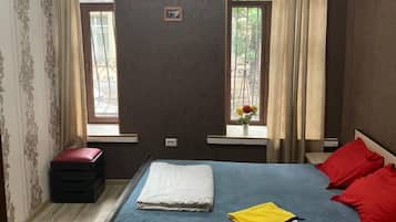Habitación básica con 1 cama matrimonial o 2 individuales, vista a la ciudad | Wifi gratis