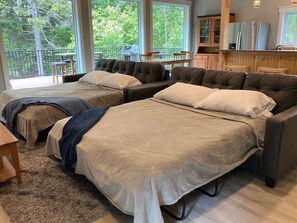 منزل فاخر - ٣ غرف نوم - بمطبخ - بمنظر للنهر | منطقة المعيشة | تلفزيون بشاشة مسطحة