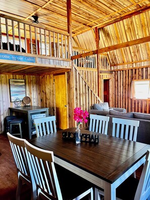 Dining - PRIVATE RETREAT- 2br cabin on 40 acres surrounded by Wayne National Forest (Newport)