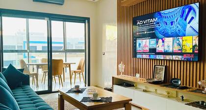 Luxury apartment with sea view.