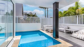 Una piscina riscaldata