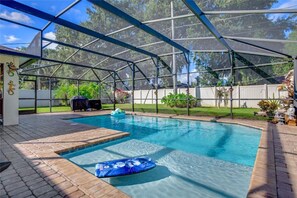 Outdoor pool, a heated pool - Family Friend House with Salt Water Pool - Close to Daytona & New Smyrna Beach (Edgewater)