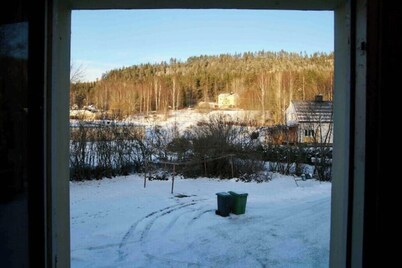 Ljungaverk 90kvm lägenhet med 2 sovrum.öppen spis